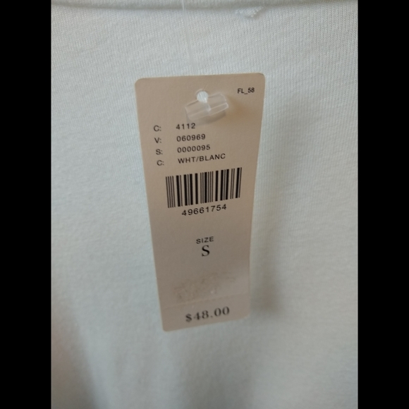 Anthropologie T.La Cream Ruffle Sleeve Tee - Picture 4 of 7